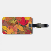 Étiquette À Bagage Feuilles d'automne colorées (Dos horizontal)