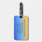 Étiquette À Bagage Feuilles d'automne en forme de coeur Couple (Dos Vertical)