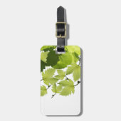 Étiquette À Bagage Feuilles verts de vigne (Devant Vertical)