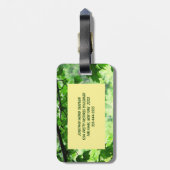 Étiquette À Bagage Feuilleté (Dos Vertical)