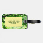 Étiquette À Bagage Feuilleté (Dos horizontal)