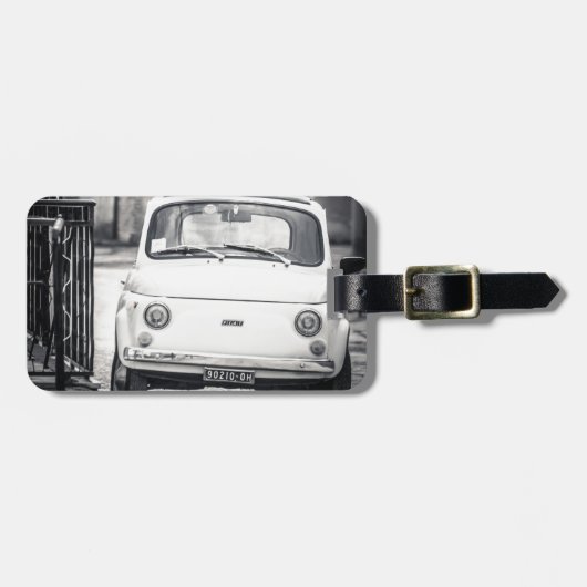 Étiquette À Bagage Fiat 500, Cinquecento en Italie (Devant horizontal)