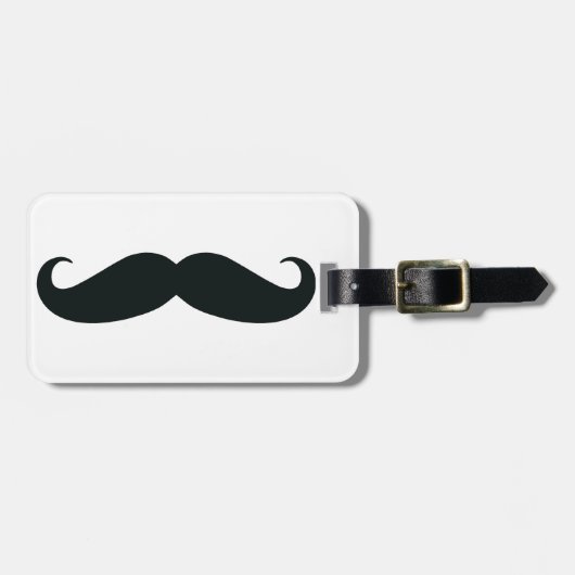 Étiquette À Bagage Fier de mon Stache….Moustache (Devant horizontal)