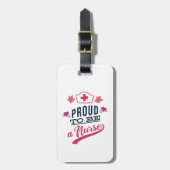 Étiquette À Bagage Fier d'être une infirmière (Devant Vertical)
