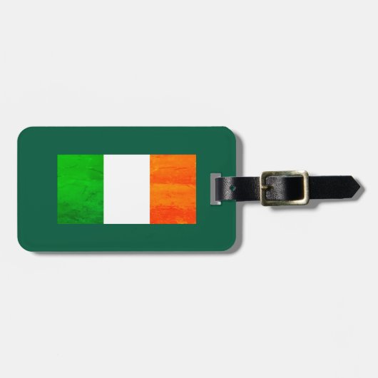 Étiquette À Bagage Fier Irlandais de Chicago - St Patrick (Devant horizontal)