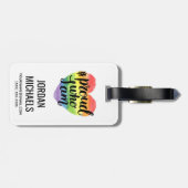 Étiquette À Bagage Fier qui je suis (Dos horizontal)