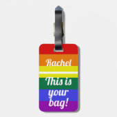 Étiquette À Bagage Fierté C'est votre sac Funny Rainbow LBGT (Dos Vertical)