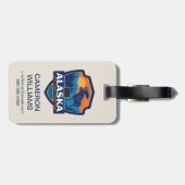 Étiquette À Bagage Fierté de l'État | Alaska (Dos horizontal)