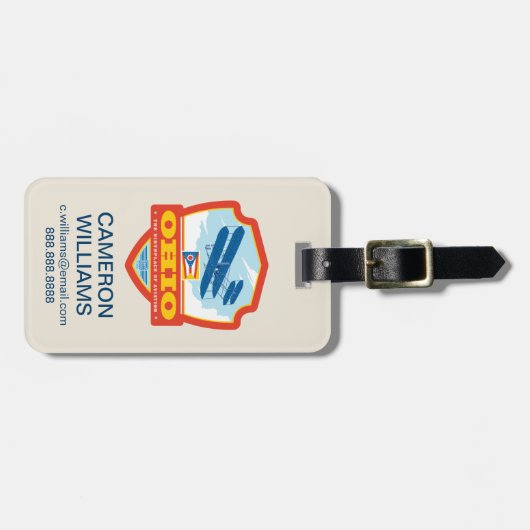 Étiquette À Bagage Fierté de l'État | Ohio (Devant horizontal)