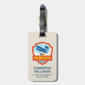 Étiquette À Bagage Fierté de l'État | Ohio (Dos Vertical)