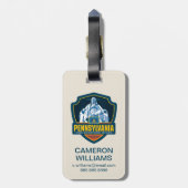 Étiquette À Bagage Fierté de l'État | Pennsylvanie (Dos Vertical)