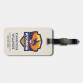 Étiquette À Bagage Fierté de l'État | Wyoming (Dos horizontal)