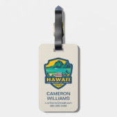 Étiquette À Bagage Fierté | Hawaï d'état (Dos Vertical)