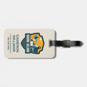 Étiquette À Bagage Fierté | Île de Rhode d'état (Dos horizontal)