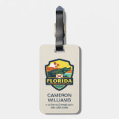Étiquette À Bagage Fierté | la Floride d'état (Dos Vertical)