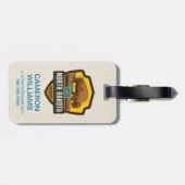 Étiquette À Bagage Fierté | le Dakota du Nord d'état (Dos horizontal)