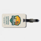 Étiquette À Bagage Fierté | l'Illinois d'état (Dos horizontal)