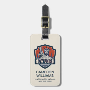 Étiquette À Bagage Fierté   New York d'état