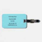 Étiquette À Bagage Figure (Dos horizontal)