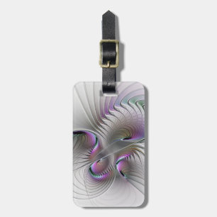 Étiquette À Bagage Figure de fantaisie abstraite moderne et timide, a