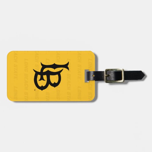 Étiquette À Bagage Filigrane de Long Beach State (Devant horizontal)