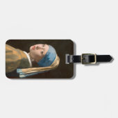 Étiquette À Bagage Fille à oreille perle (1665) Johannes Vermeer (Devant horizontal)