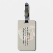 Étiquette À Bagage Fille à oreille perle (1665) Johannes Vermeer (Dos Vertical)