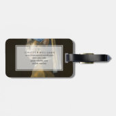 Étiquette À Bagage Fille au collier de perles Chat (Dos horizontal)