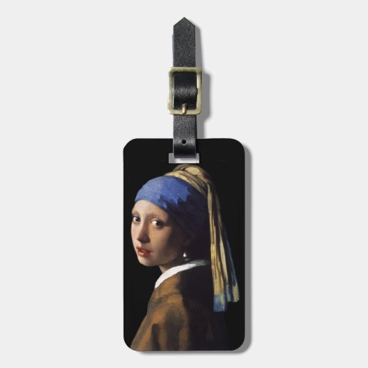 Étiquette À Bagage fille avec boucle d'oreille (Devant Vertical)