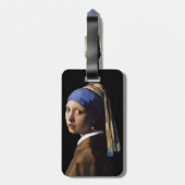 Étiquette À Bagage fille avec boucle d'oreille (Dos Vertical)