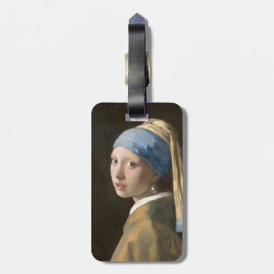 Étiquette À Bagage Fille avec une perle d'oreille-Johannes Vermeer Ar