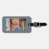 Étiquette À Bagage Fille britannique de chemins de fer regardant (Devant horizontal)