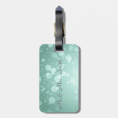 Étiquette À Bagage Fille Cool branchée, Bokeh, Lèvres, Embrasse-moi (Dos Vertical)