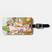 Étiquette À Bagage Fille d'Anime à Fox Cosplay (Devant horizontal)