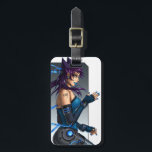 Étiquette À Bagage Fille d'Anime de la science fiction<br><div class="desc">Une illustration originale de style d'anime de fille androïde de la science fiction avec les cheveux pourpres en épi de manga. Cette conception unique a été faite spécifiquement pour Zazzle, comportant l'illustration numérique professionnelle et peut être entièrement customisée pour ajouter les photos et le texte supplémentaires au costume. Il serait...</div>