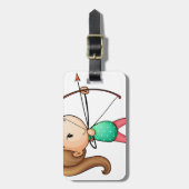 Étiquette À Bagage fille d'archer (Devant Vertical)