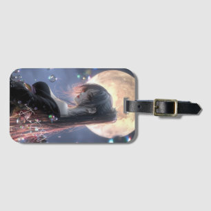 Étiquette À Bagage Fille de fantasy sombre / Esthétique