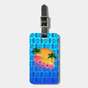 Étiquette À Bagage Fille de surfer