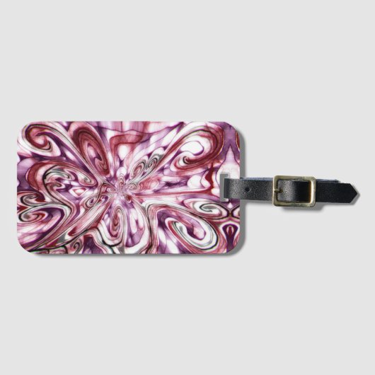 Étiquette À Bagage Fille en colère (Devant Horizontal)