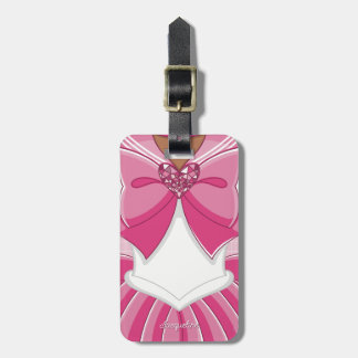 Étiquette À Bagage Fille Magique Rose II