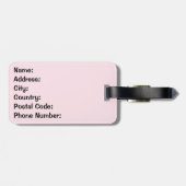 Étiquette À Bagage Fille Power conception de texte avec étoiles (Dos horizontal)