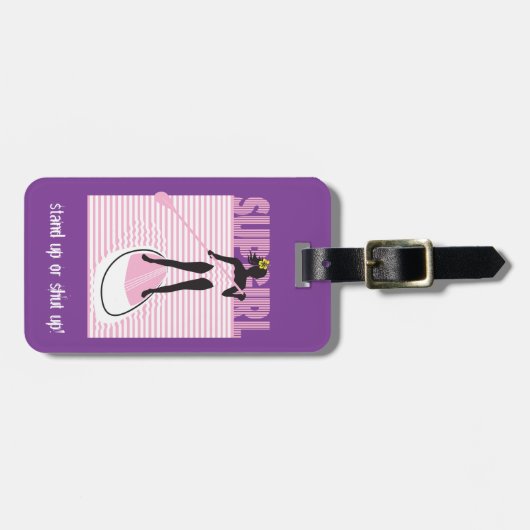 Étiquette À Bagage Fille SUP (Devant horizontal)