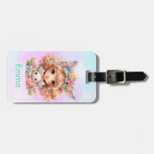 Étiquette À Bagage Filles personnalisées (Devant horizontal)