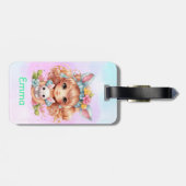 Étiquette À Bagage Filles personnalisées (Dos horizontal)