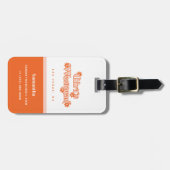 Étiquette À Bagage Filles Week-end Retro Bachelorette Fête Mariée (Devant horizontal)