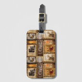 Étiquette À Bagage Film vintage (Devant Vertical)