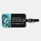 Étiquette À Bagage Fine Cool Abstraite Cute Girly Retro Mode (Devant horizontal)