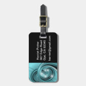 Étiquette À Bagage Fine Cool Abstraite Cute Girly Retro Mode (Devant Vertical)