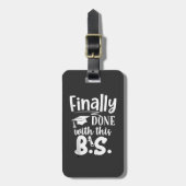 Étiquette À Bagage Fini avec ce BS Funny graduation 2025 (Devant Vertical)