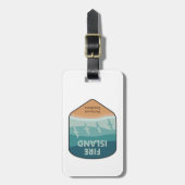 Étiquette À Bagage Fire Island National Seashore New York Seaguls (Devant Vertical)